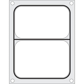 Matrita sigilare pentru doua recipiente 178x113 mm