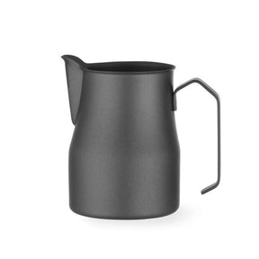 Cana pentru lapte, gura inalta in forma de V, Hendi, culoare Negru mat, ø84x(H)130 – 0.7 litri