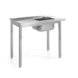Masa intrare pentru masina de spalat vase, pregatita pentru asamblare, HENDI, Kitchen Line, Dreapta, 1000x600x(H)850mm