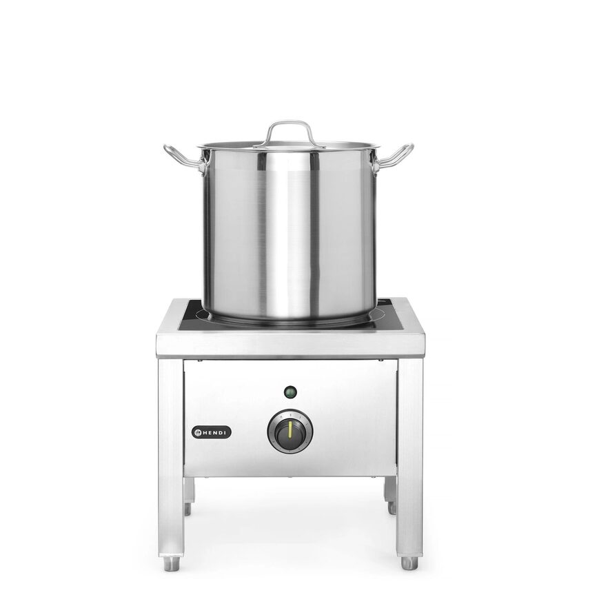 Aragaz cu inductie de mare putere, Hendi , ø160-300 mm, 5000W,400v,dimensiuni:400x400x(H)380mm
