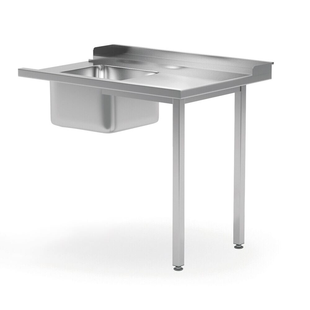 Masa prespalare cu o cuva pe stanga, pentru masina de spalat 1200x600x(H)850 mm, atasare pe partea dreapta