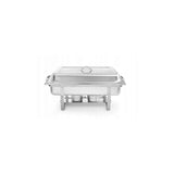 Chafing dish inox GN1/1, contine 2 suporturi combustibil si o tava GN 1/1 65mm, HENDI Smart