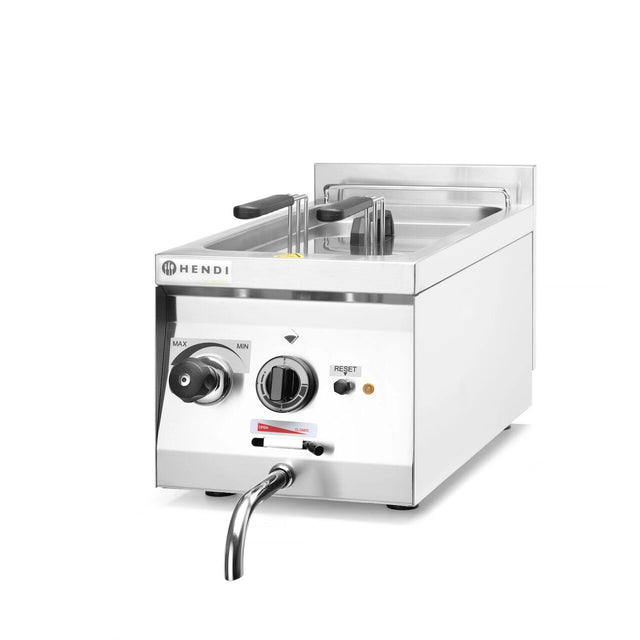 Aparat de gatit paste Hendi, capacitate 10L, cu scurgere, 230V/3500w, 330x600x(H)38mm