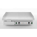 Gratar neted si striat, HENDI, 400V/4400W, 720x460x(h)241