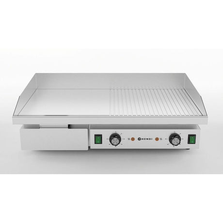 Gratar neted si striat, HENDI, 400V/4400W, 720x460x(h)241