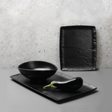 Platou melaminat negru , Rock,  Fine Dine GN 1/1, 530x325mm