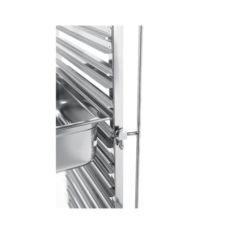 Carucior debarasare tavi, capacitate 15 tavi x GN 1/1(530x325mm), inox, 615x450x(H)1695 mm, Hendi