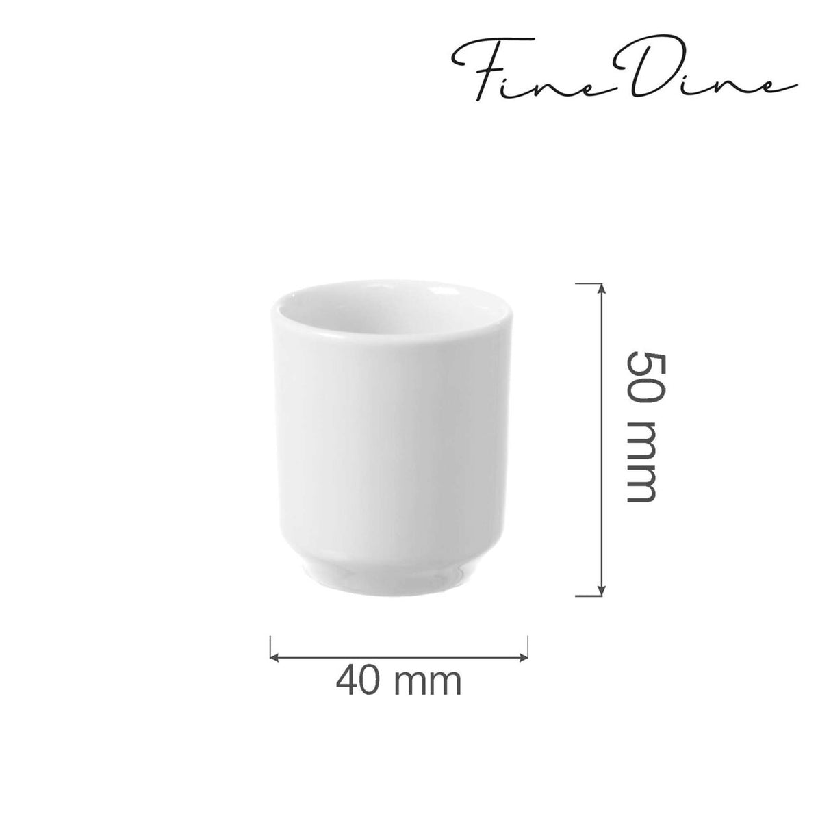 Suport scobitori Fine Dine Bianco, portelan, 40x(H)50 mm