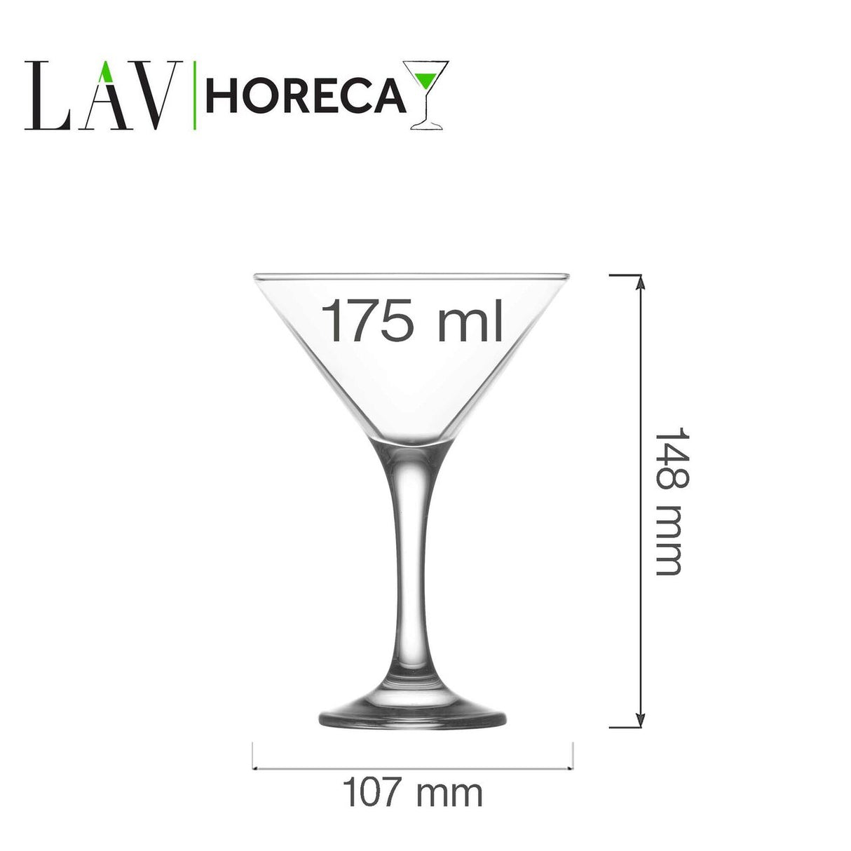 Pahar de martini Sofia 175 ml, LAV