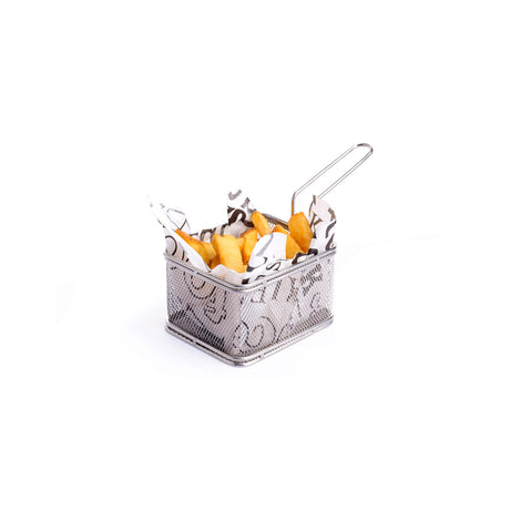 Cos Hendi tip friteuza, pentru servire snacks, otel inoxidabil - 100x80x(H)75 mm