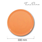 Farfurie pentru pizza speciala portocalie, Hendi, ø330 mm