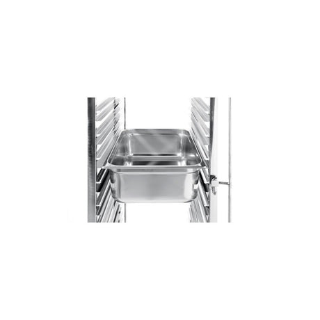 Carucior debarasare tavi, capacitate 15 tavi x GN 1/1(530x325mm), inox, 615x450x(H)1695 mm, Hendi