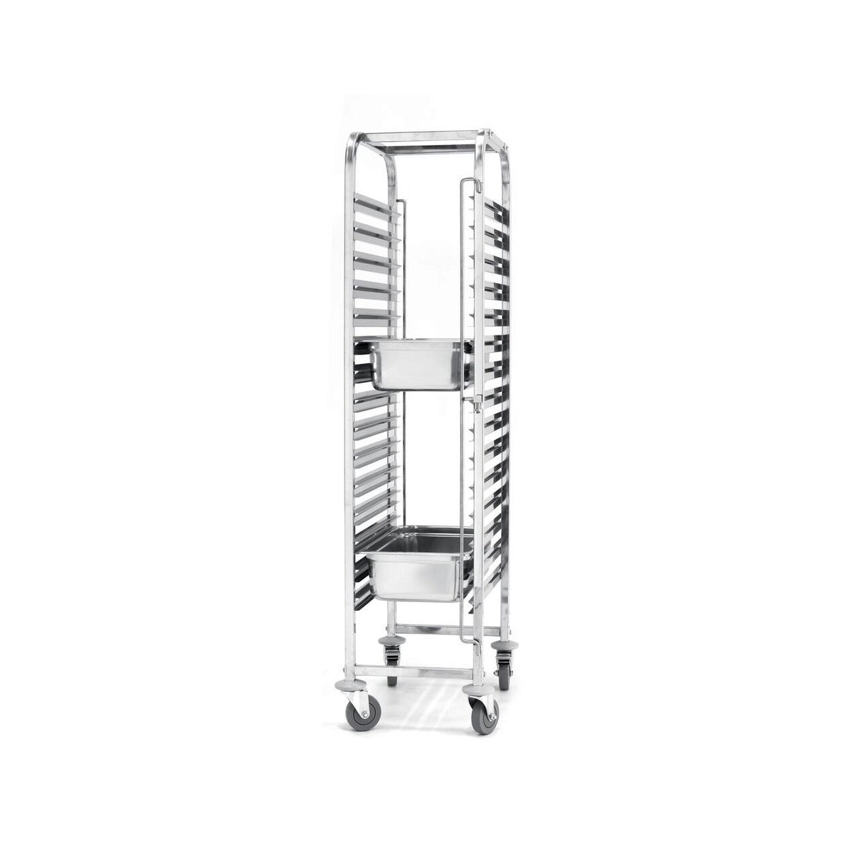 Carucior debarasare tavi, capacitate 15 tavi x GN 1/1(530x325mm), inox, 615x450x(H)1695 mm, Hendi