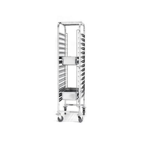 Carucior debarasare tavi, capacitate 15 tavi x GN 1/1(530x325mm), inox, 615x450x(H)1695 mm, Hendi