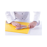 Tocator galben 450x300x(H)12.7 mm, polietilena HDPE 500, respecta normele de igiena HACCP, Hendi