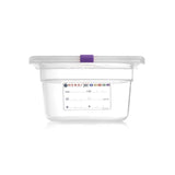 Tava gastronorm Gastronorm 1/4, 265x162x(H) 200 mm, 5.5 litri cu marcaj HACCP, polipropilena, Hendi