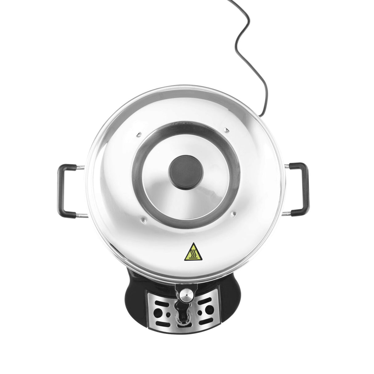 Percolator / cafetiera profesionala, 6lt, Hendi, cu pereti dubli din inox, 1500W, diam. 241x (H)480 mm, robinet anti-picurare, temperatura ajustabila pana la 100 C, filtru incorporat pentru cafea macinata