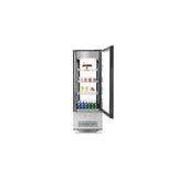 Vitrina frigorifica de prezentare interval temp. 2?/6?C, 500 W, corp inox, ARKTIC by Hendi, 850x650x(H)1908 mm, Clasa energetica C