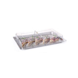 Capac prezentare rolltop GN 1/1, policarbonat - 533x328x(H)76 mm