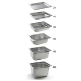 Tava Hendi Gastronorm GN 1/4 65 mm 1.8 lt - gama Profi Line, otel inoxidabil