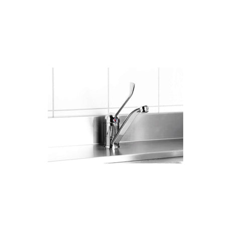 Baterie pentru chiuveta bucatarie cu tija, Inaltime 215 mm, Hendi, Inox