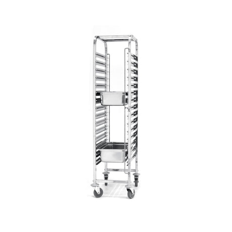 Carucior debarasare tavi, capacitate 15 tavi x GN 1/1(530x325mm), inox, 615x450x(H)1695 mm, Hendi
