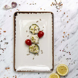 Farfurie dreptunghiulară Vanilie, 300x150 mm Fine Dine