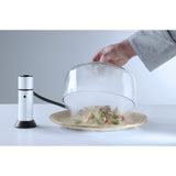 Cloche din sticla cu gaura pentru furtun fum, Hendi, diametru 260x(H)174 mm , poate fi utilizat in combinatie cu infuzorul de fum