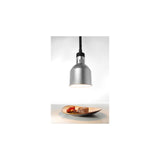 Lampa de incalzire cilindrica, argintie ø175x(H)250