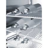 Aparat / sifon frisca Kitchen Line, Hendi, capacitate 0.95 lt, diam 9.5 x (H) 32 cm, incluse 3 duze polipropilena si perie curatare
