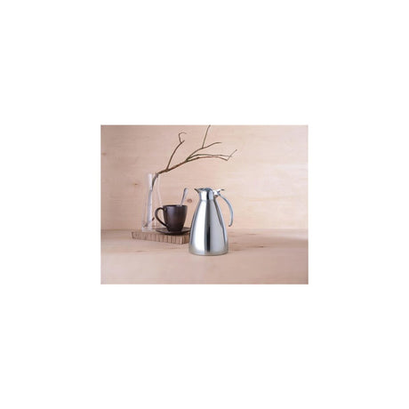 Cana termos 1.5 Litri, corp inox elegant, Hendi, pereti dubli, maner si capac metal cromat