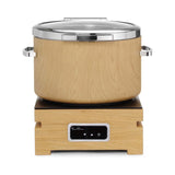 Încălzitor rotund cu inducție De Luxe Madeira 11l cu capac de sticlă, Fine Dine