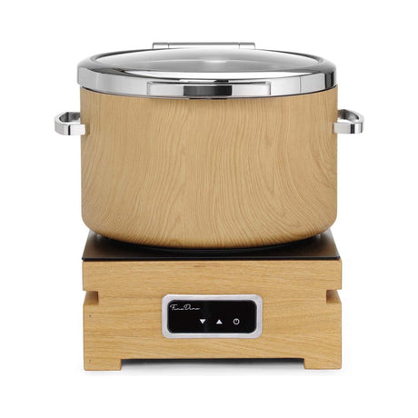 Încălzitor rotund cu inducție De Luxe Madeira 11l cu capac de sticlă, Fine Dine