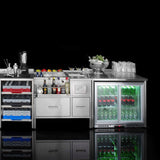 Perete bar cu panou Oxygen 1000x200/600x(H)1100 mm, Barmatic