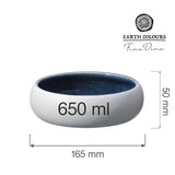 Bol Goro White Blue 165 mm, 650 ml Fine Dine