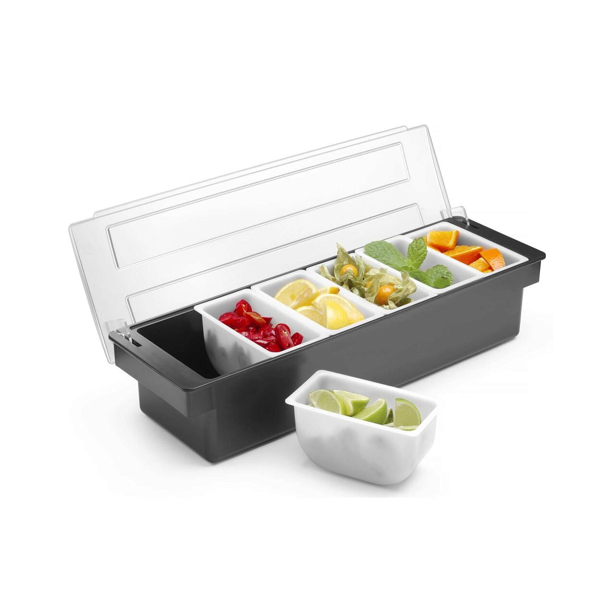 Cutie pentru ingrediente Hendi, 6 recipiente  480x150x(H)100mm