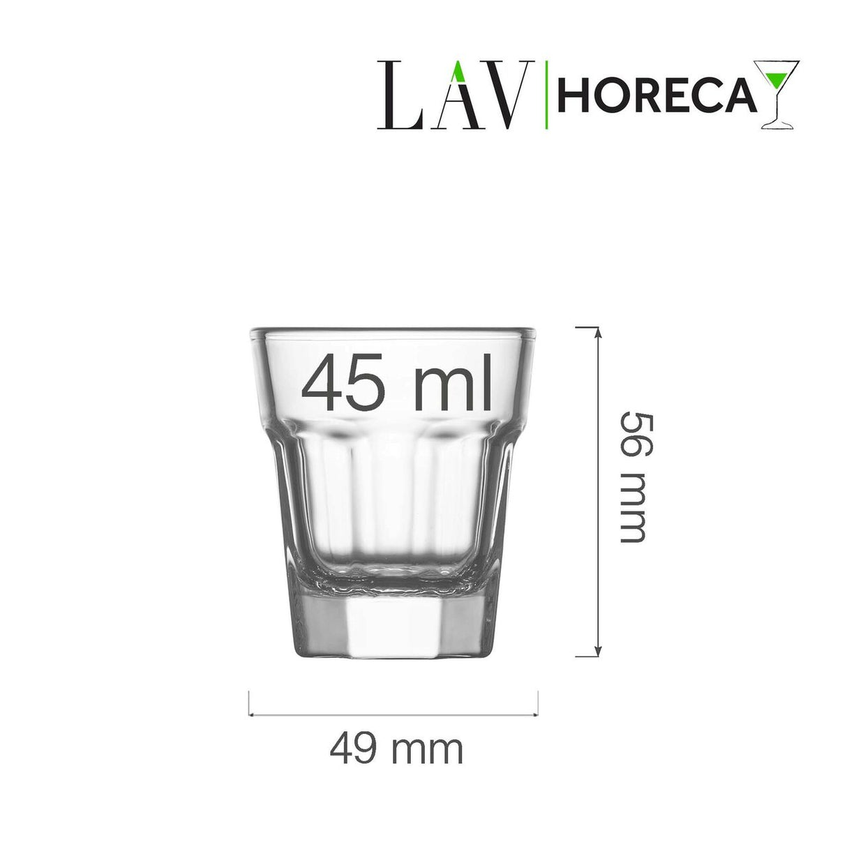 Pahar de shot Amsterdam, 45ml  LAV