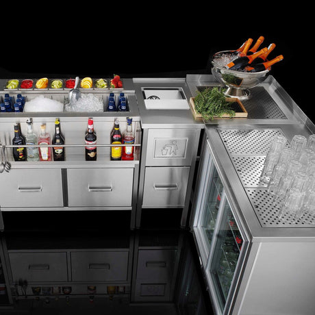 Statie bar aperitiv Oxygen, 1000x650x(H)900 mm, Barmatic