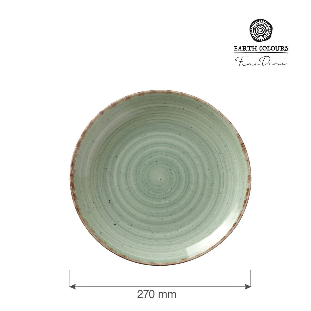 Farfurie Fine Dine, colectia Nefryt, dimetru 270 mm, portelan, rezistenta la temperaturi pana la 150 C
