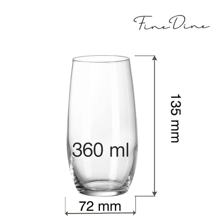 Pahar Cantare highball, 360ml Fine Dine
