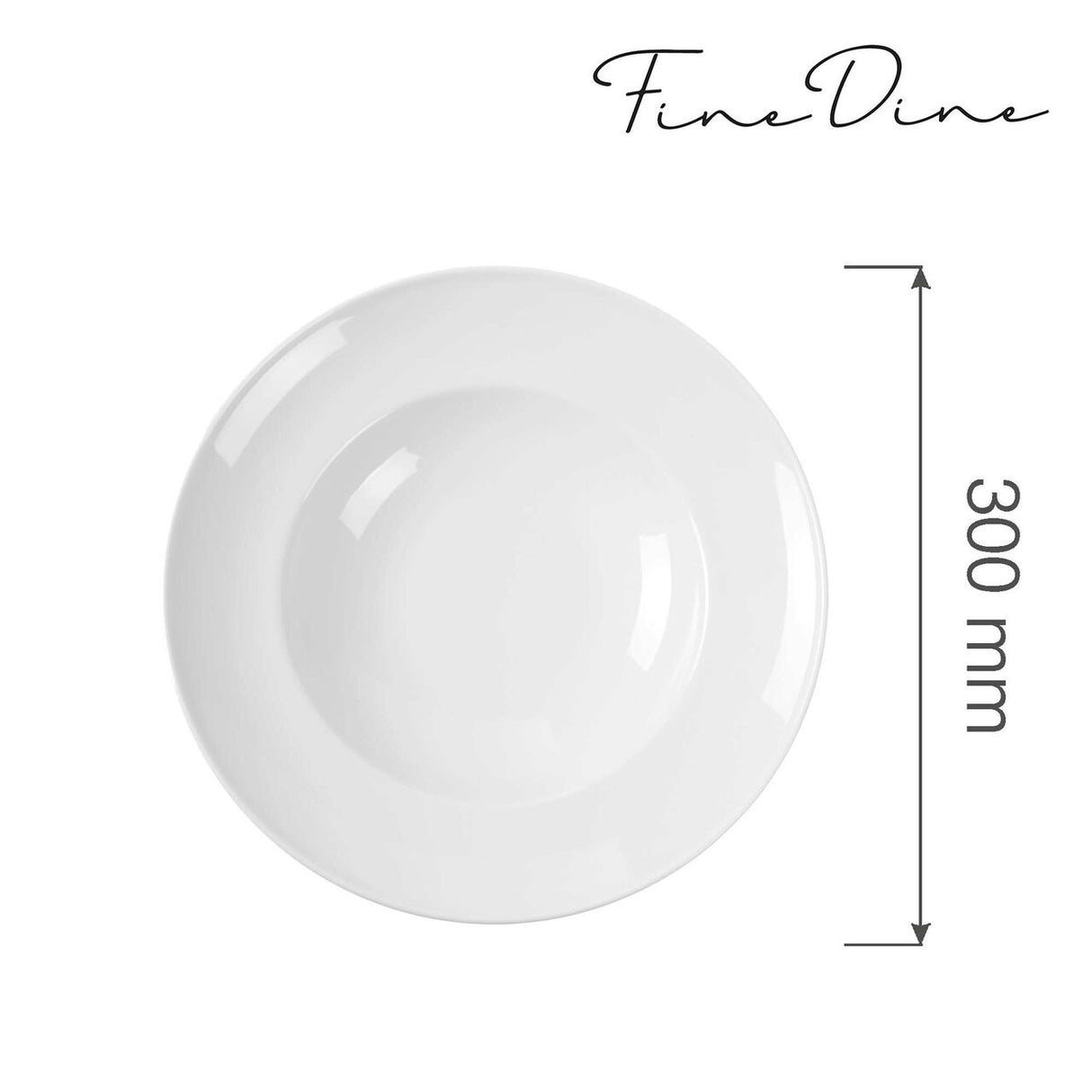 Farfurie pentru paste Bianco 300 mm Fine Dine