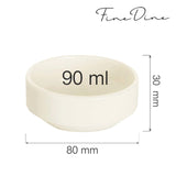 Bol Fine Dine, Crema 90 ml, 80 mm