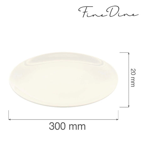 Farfurie intinsa Fine Dine, Crema 300 mm
