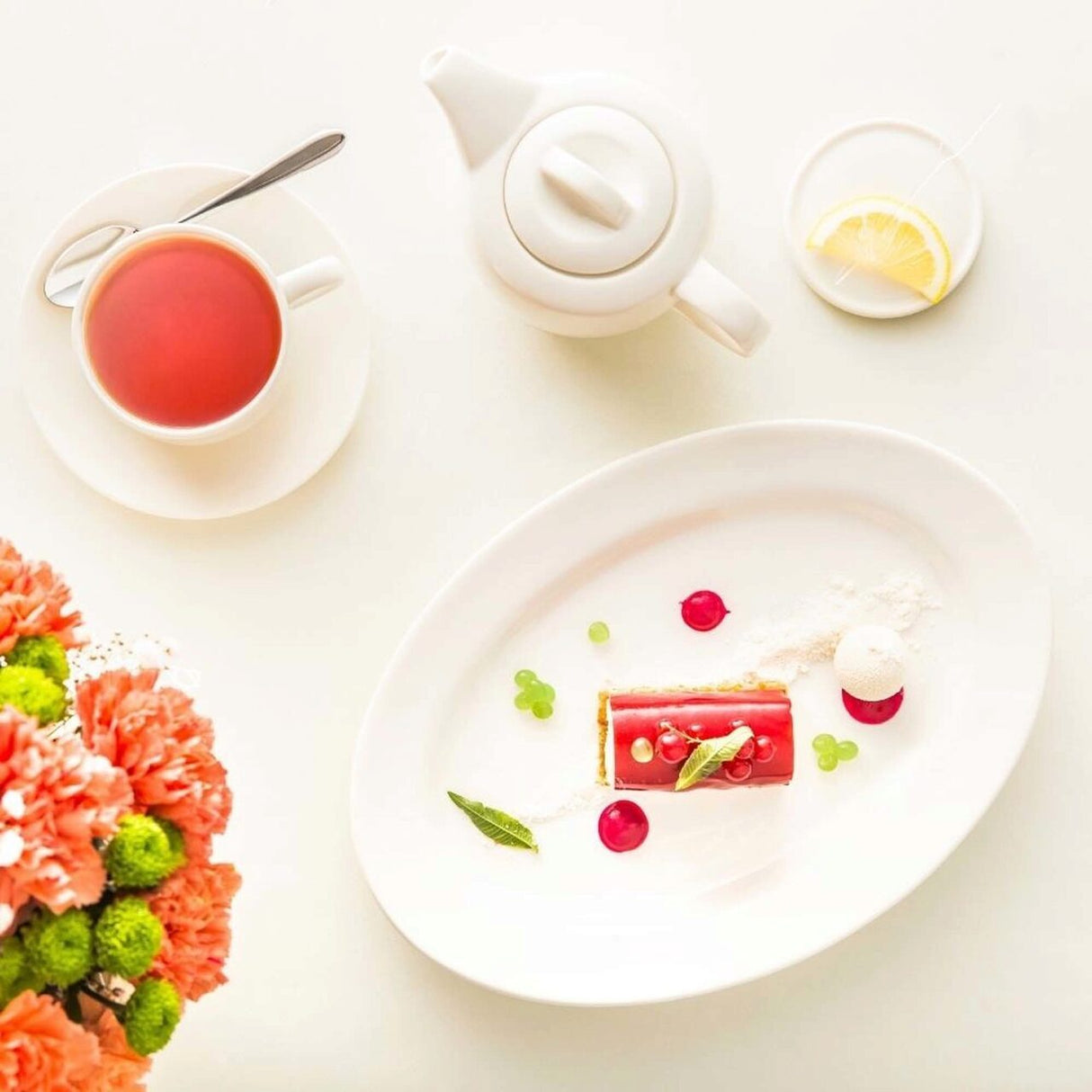 Platou oval Fine Dine, Crema 210x140 mm