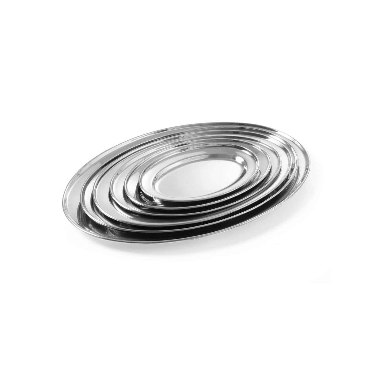 Tava servire ovala, inox, 35x22 cm, Hendi