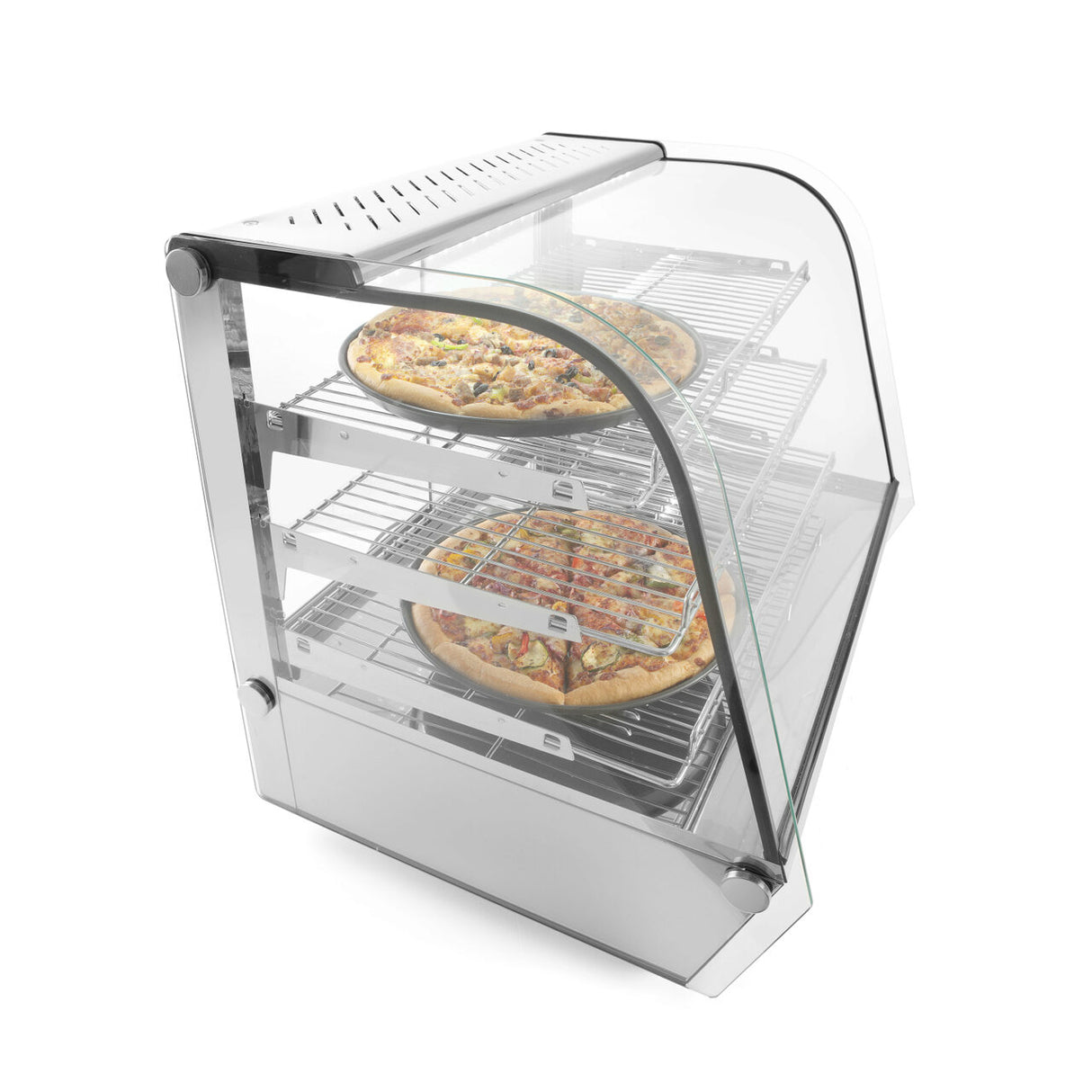 Vitrina calda cu 3 nivele, 160 lt, interval temperatura 30-90 gr C, 1500W, ARKTIC by Hendi, 857x568x(H)686 mm