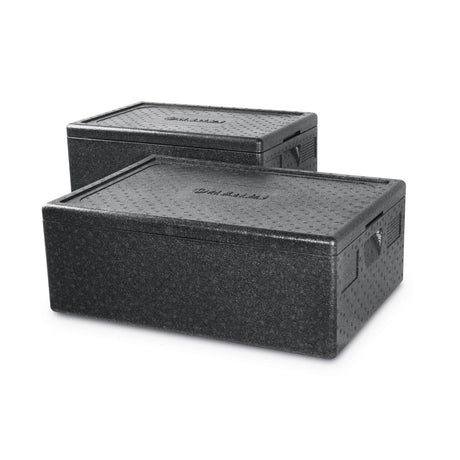 Cutie termoizolanta cu capac pentru transport, 40 lt, GN1/1, interior 538x338x(H)234mm, Hendi Kitchen Line, spuma polipropilenica, exterior 600x400x(H)285 mm