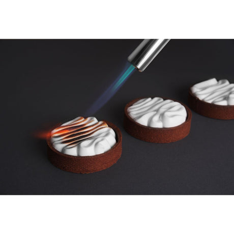Arzator Creme-Brulee HENDI Jet, 185x65x(h)100 mm, aprindere automata, functioneaza cu butelii gaz