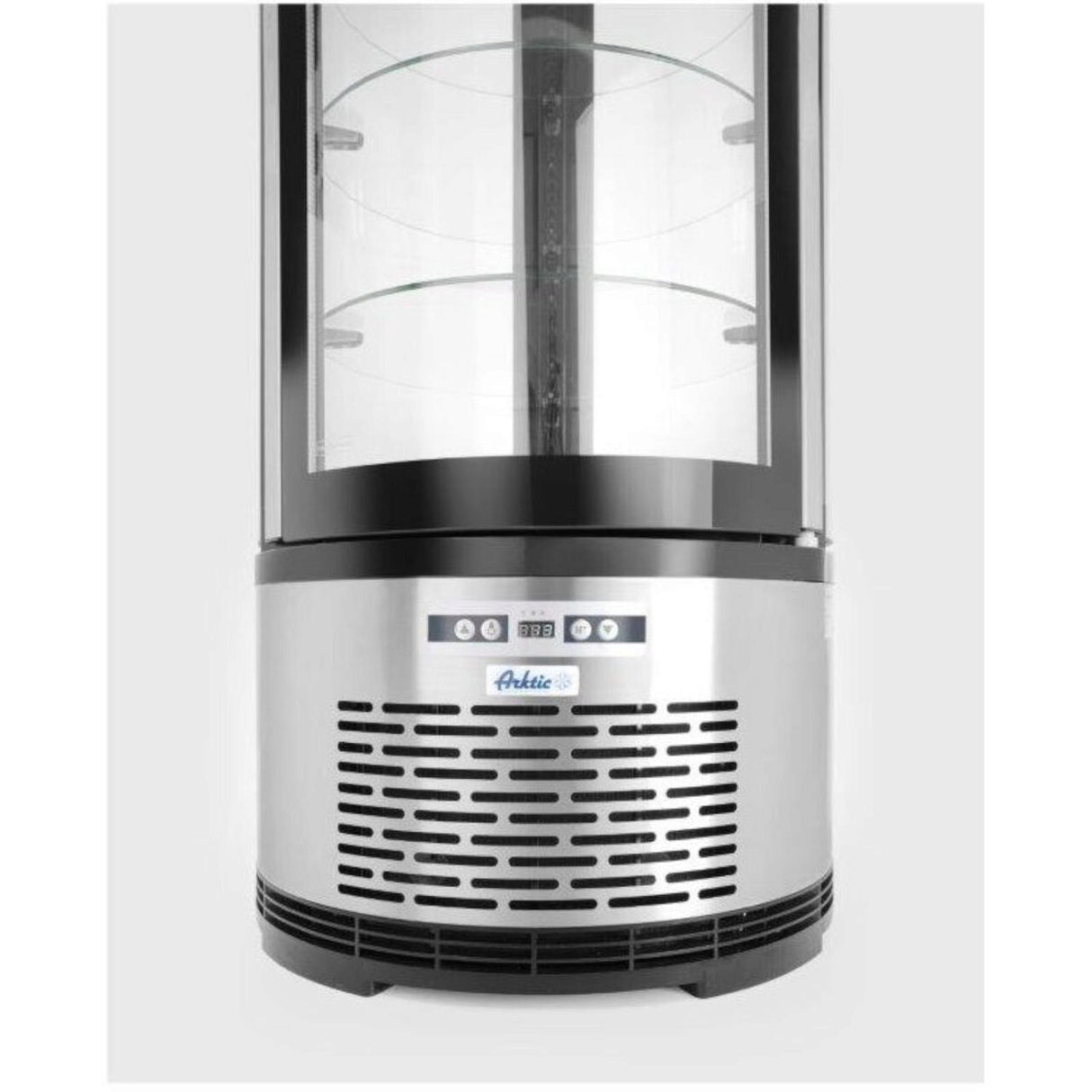 Vitrina frigorifica de prezentare interval temp. -2/8 C, 210 W, corp inox, ARKTIC by Hendi, 480x(H)1030 mm, 100 L, Clasa energetica C