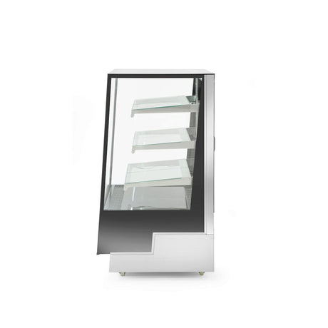 Vitrina frigorifica de prezentare interval temp. 2/6?C, 480 W corp inox, ARKTIC by Hendi, 650x805x(H)1445 mm, 300 Litri, Clasa energetica C